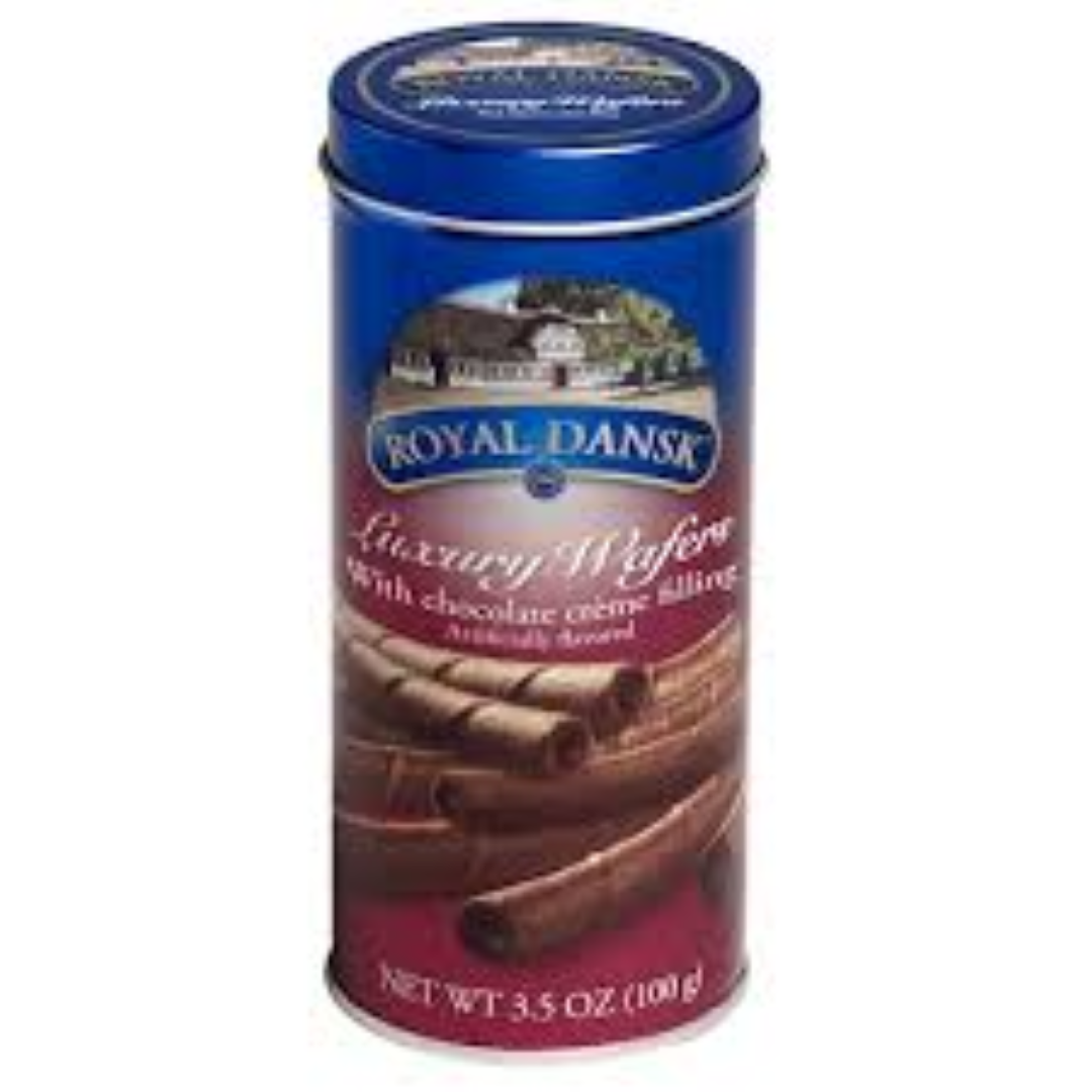 ROYAL DANSK CHOC WAFERS TINS 100G